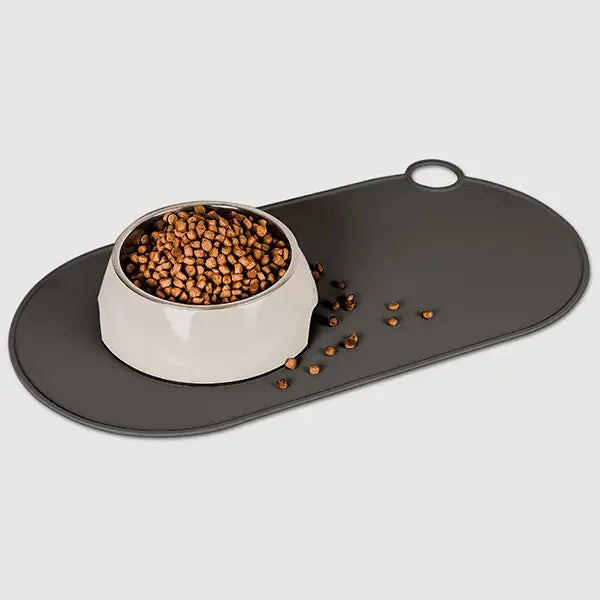 Moderne skålunderlag i Mørkegrå af silikone – Skridsikkert & Vandtæt