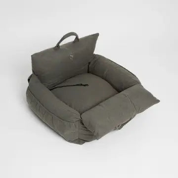 Staey Car Seat Lara – 3in1 Hundesæde, Seng & Transporttaske i Taupe