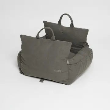 Staey Car Seat Lara – 3in1 Hundesæde, Seng & Transporttaske i Taupe