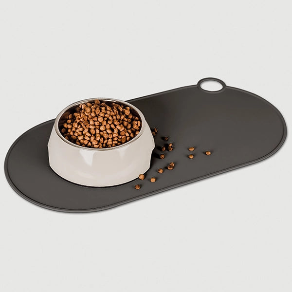 Moderne skålunderlag i Mørkegrå af silikone - Skridsikkert & Vandtæt