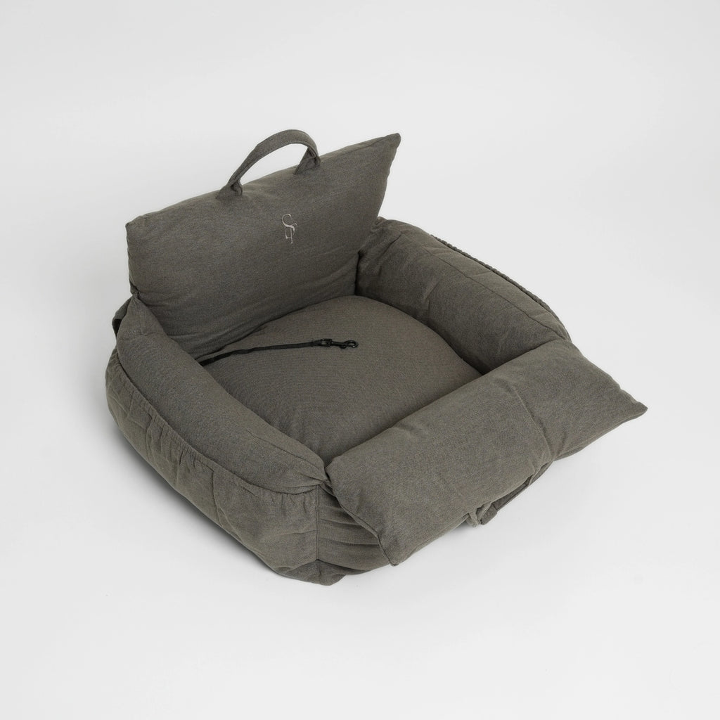 Staey Car Seat Lara - 3in1 Hundesæde, Seng & Transporttaske i Taupe