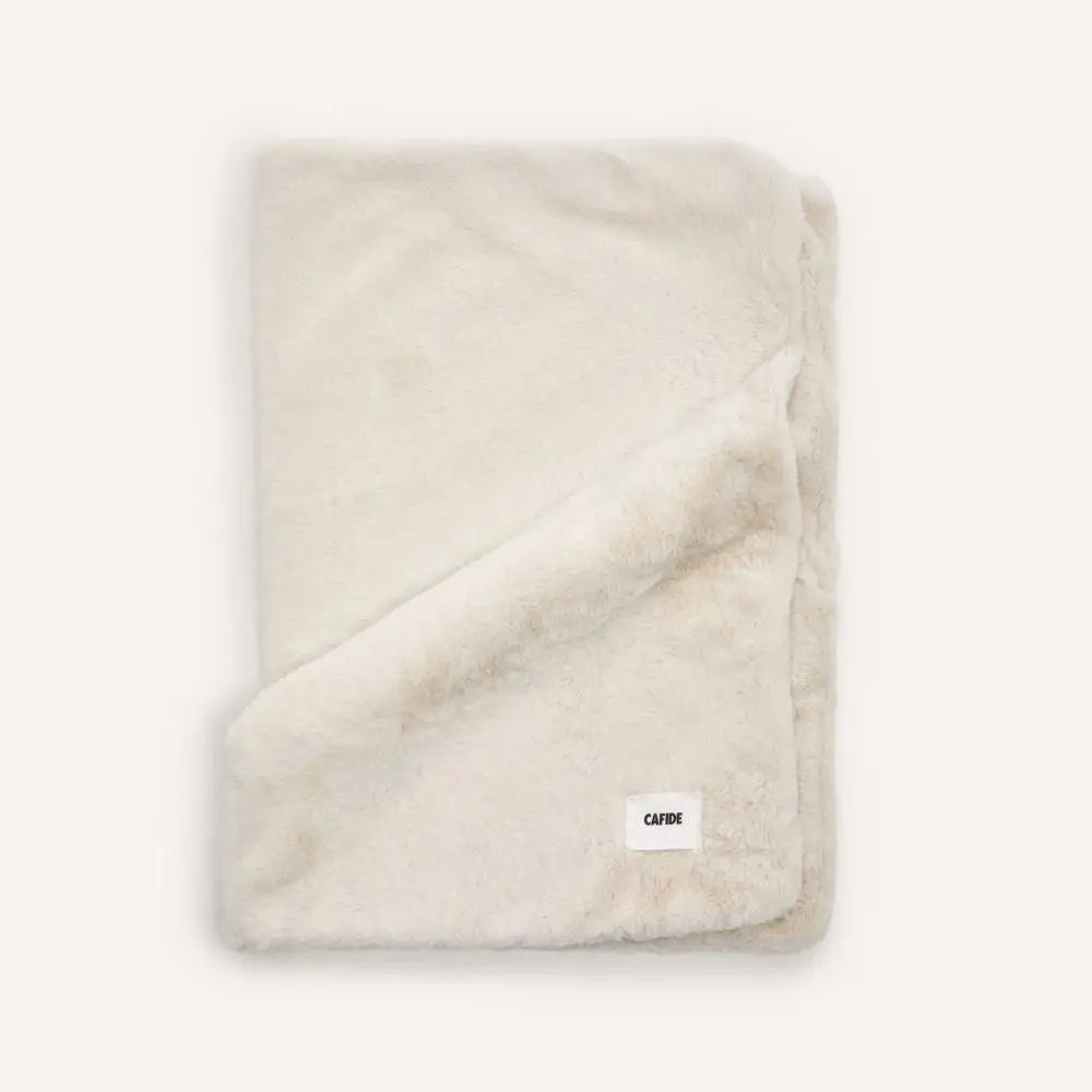 Cafide Hundetæppe – Lys Beige med håreffekt