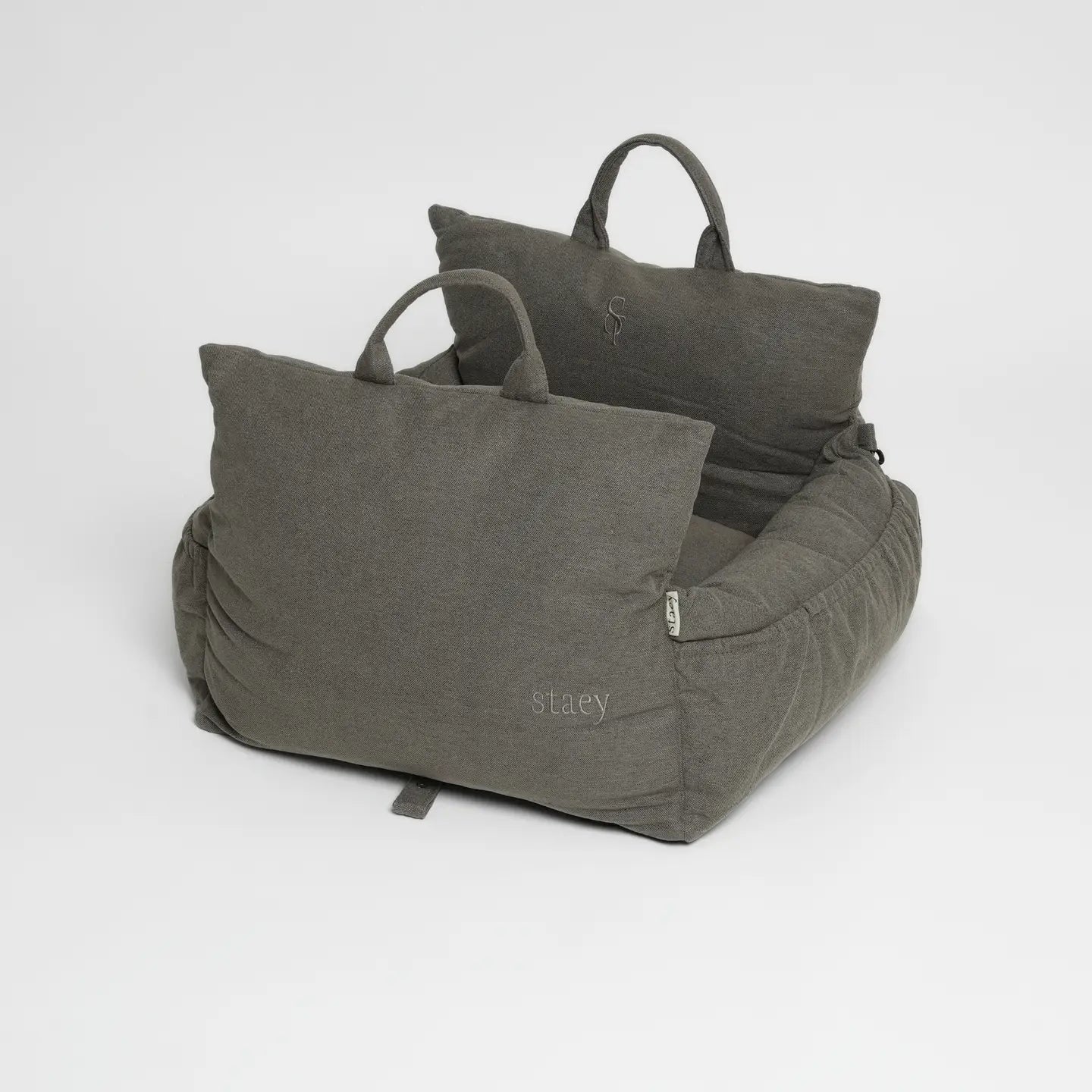 Staey Car Seat Lara - 3in1 Hundesæde, Seng & Transporttaske i Taupe